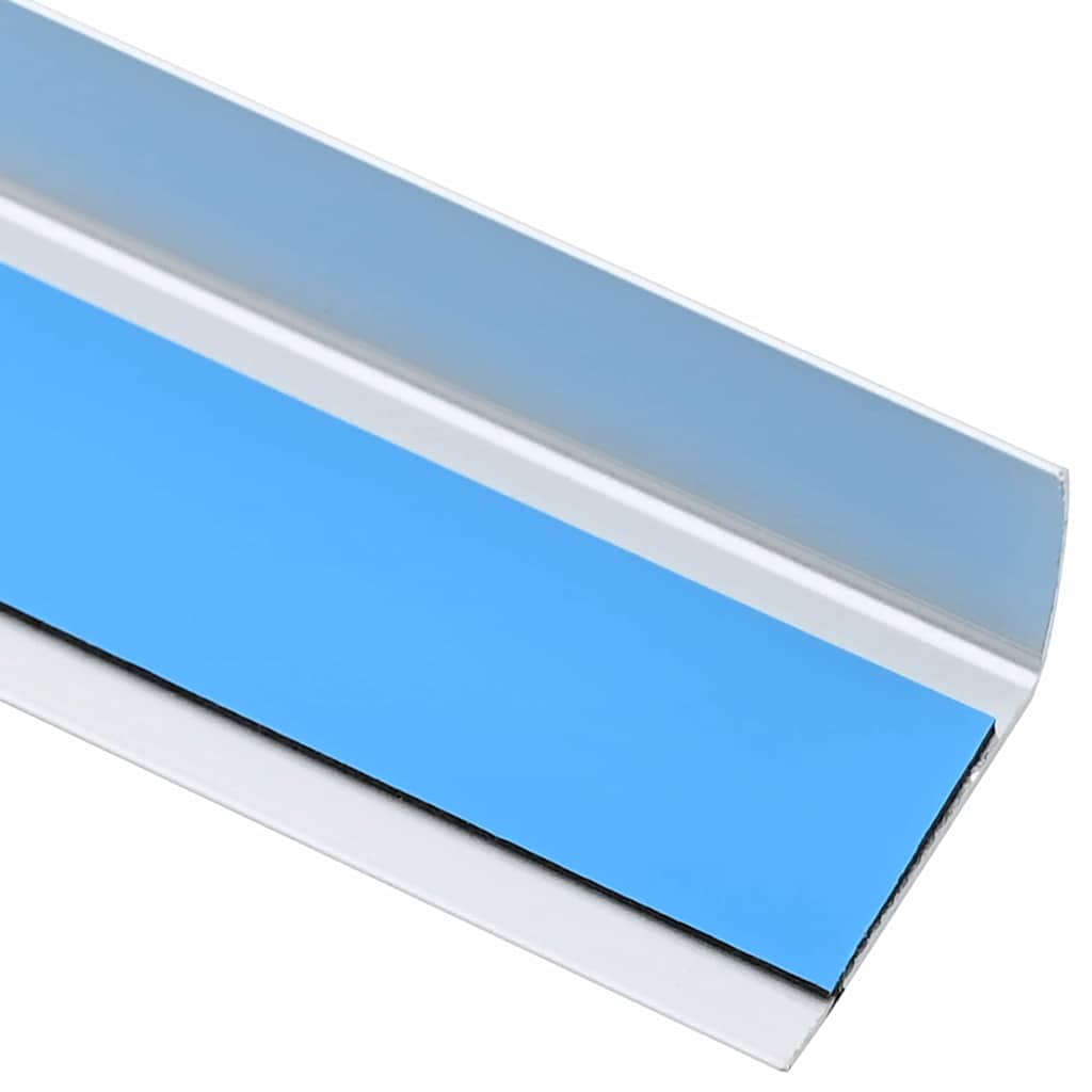 Profili za rubove stepenica 10 pcs Srebrno 67 x 3 x 2 cm