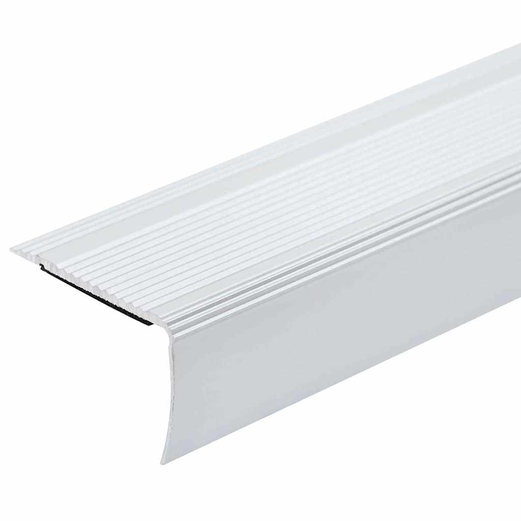 Profili za rubove stepenica 30 pcs Srebrno 67 x 3 x 2 cm