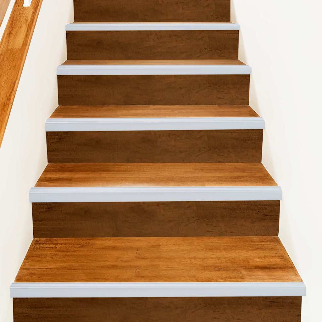 Profili za rubove stepenica 10 pcs Srebrno 67 x 3.5 x 3 cm