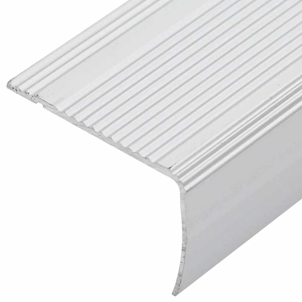 Profili za rubove stepenica 30 pcs Srebrno 67 x 3.5 x 3 cm