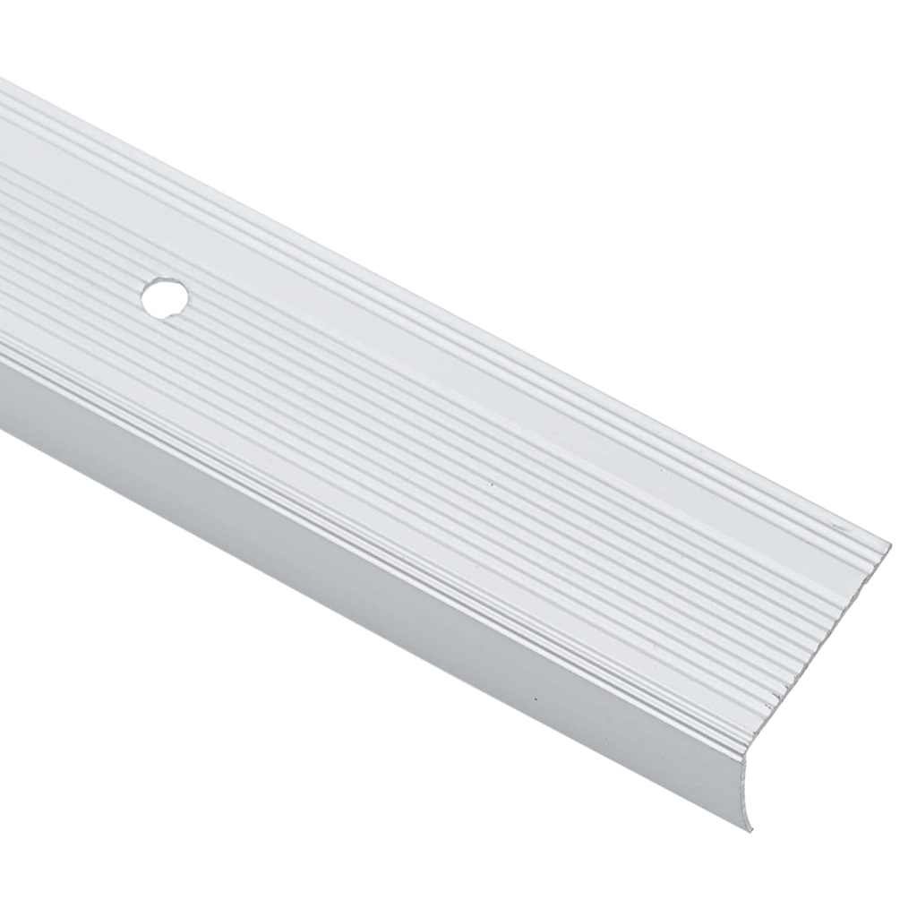 Profili za rubove stepenica 30 pcs Srebrno 67 x 3.5 x 3 cm