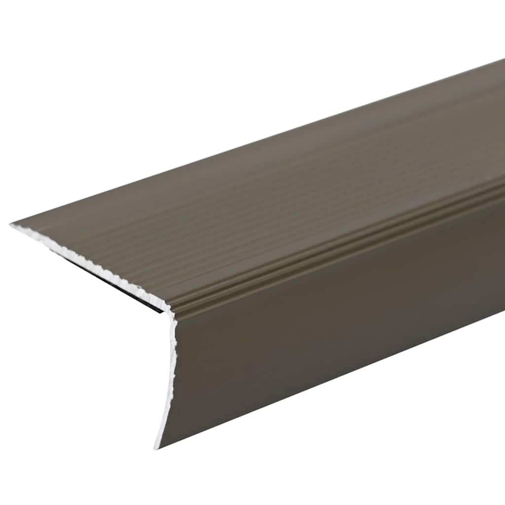 Profili za rubove stepenica 30 pcs Smeđa 67 x 3.5 x 3 cm