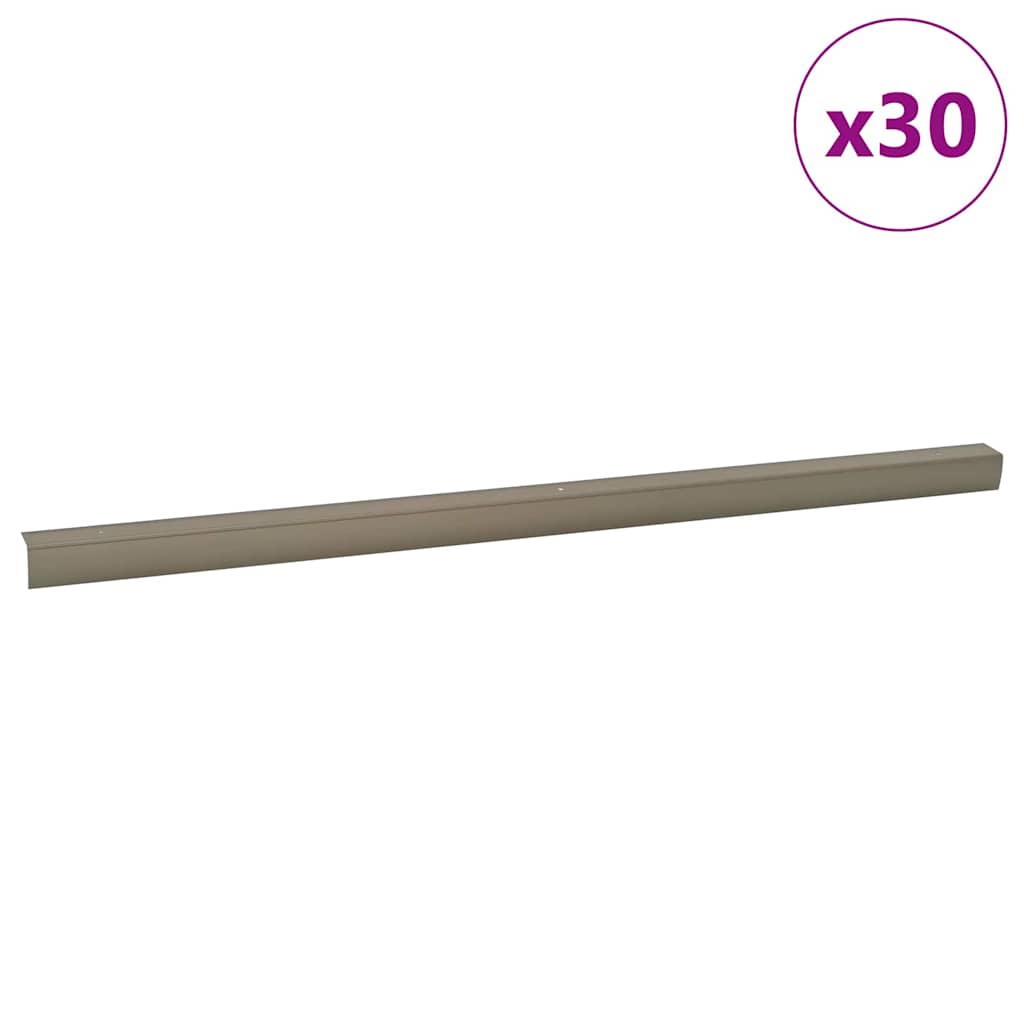Profili za rubove stepenica 30 pcs Šampanjca 67 x 3.5 x 3 cm