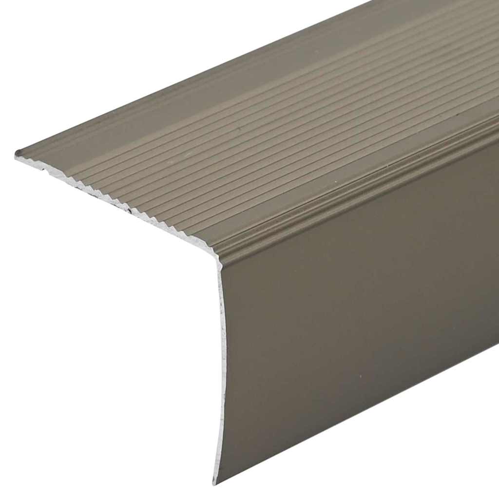 Profili za rubove stepenica 10 pcs Šampanjca 67 x 3 x 2 cm