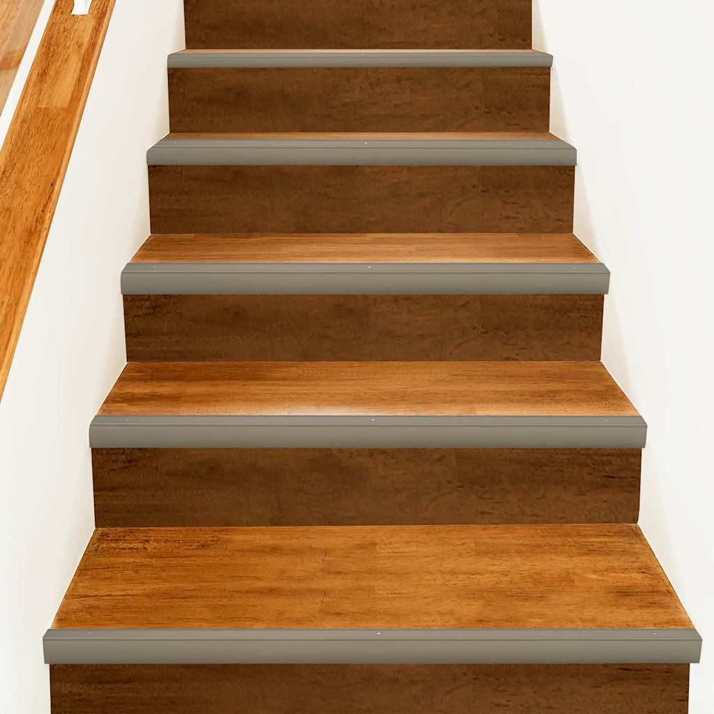 Profili za rubove stepenica 10 pcs Šampanjca 67 x 3 x 2 cm