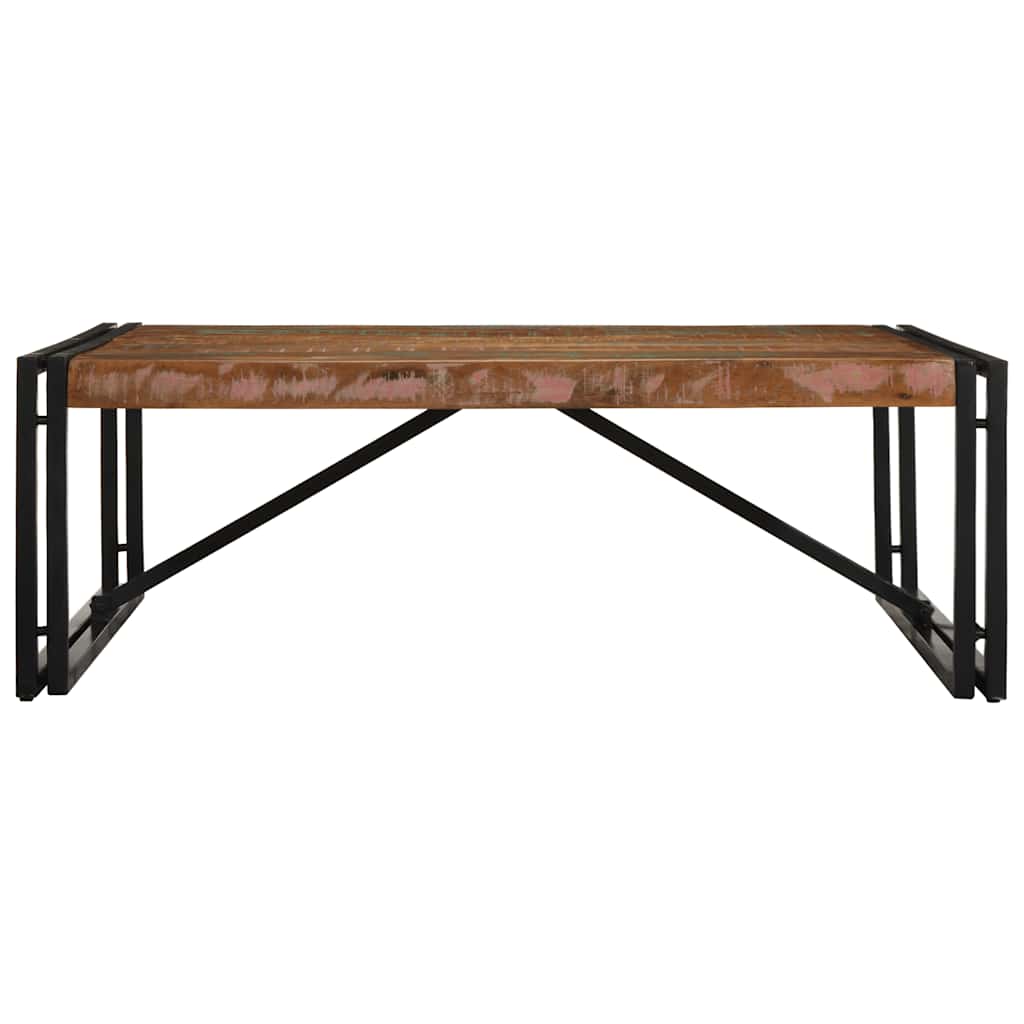 Stolić za kavu višebojna 100x100x35cm masivnog obnovljenog drva