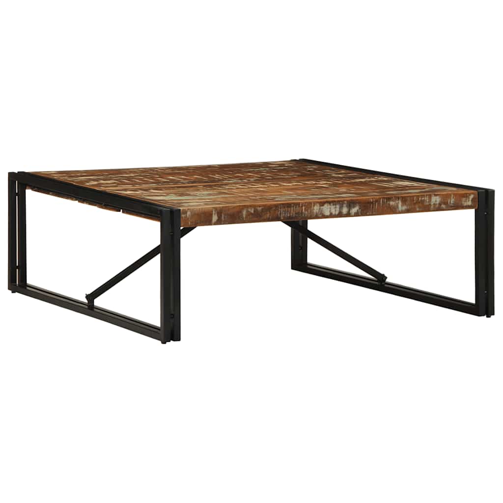 Stolić za kavu višebojna 100x100x35cm masivnog obnovljenog drva