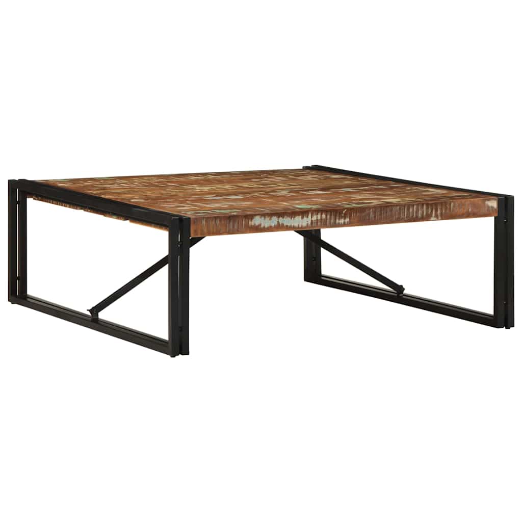 Stolić za kavu višebojna 100x100x35cm masivnog obnovljenog drva