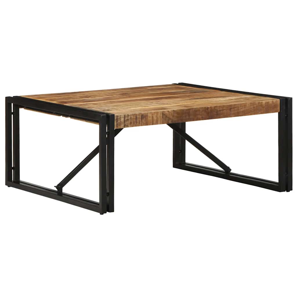 Stolić za kavu 80x80x35 cm od masivnog grubog drva manga