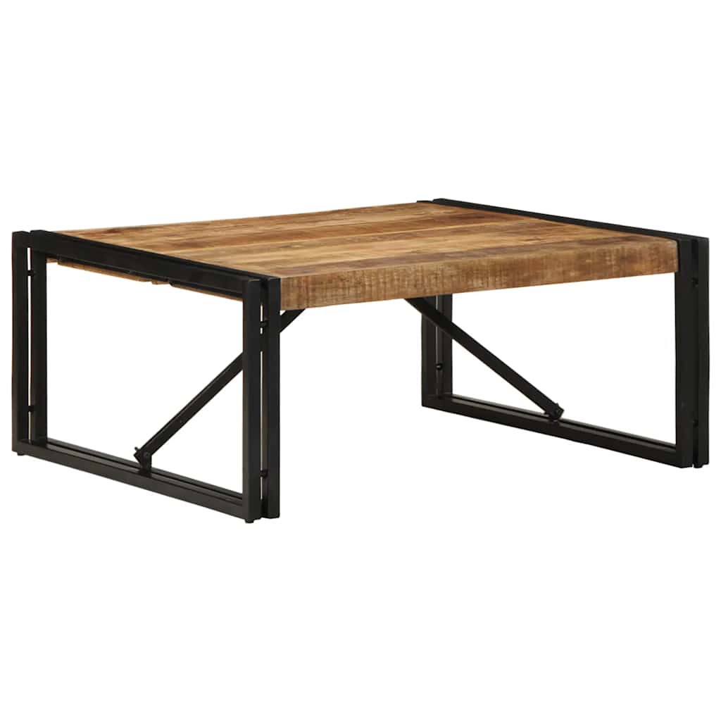Stolić za kavu 80x80x35 cm od masivnog grubog drva manga