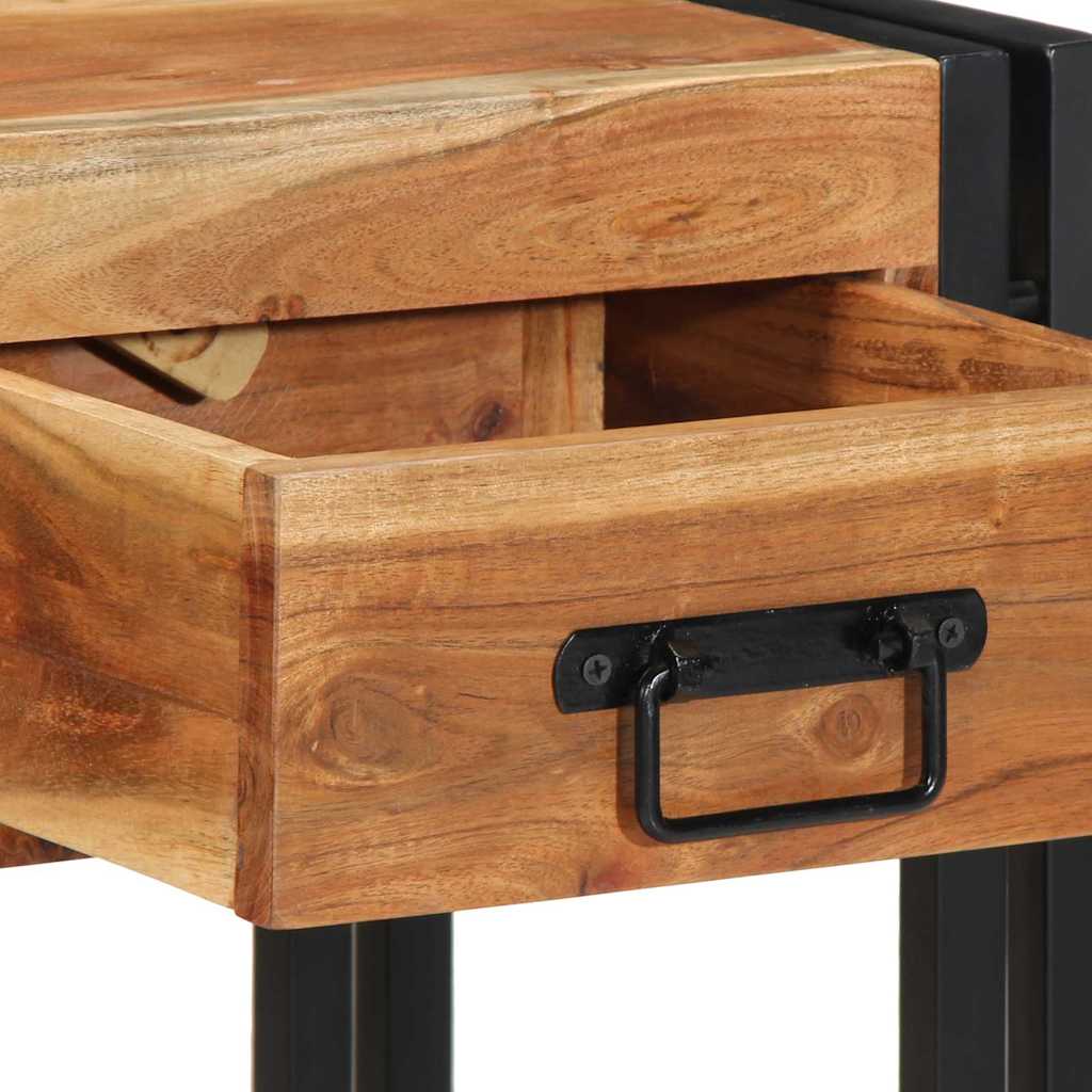 Noćni ormar 2 pcs Smeđa 40 x 35 x 50 cm Čvrsto drvo akacije