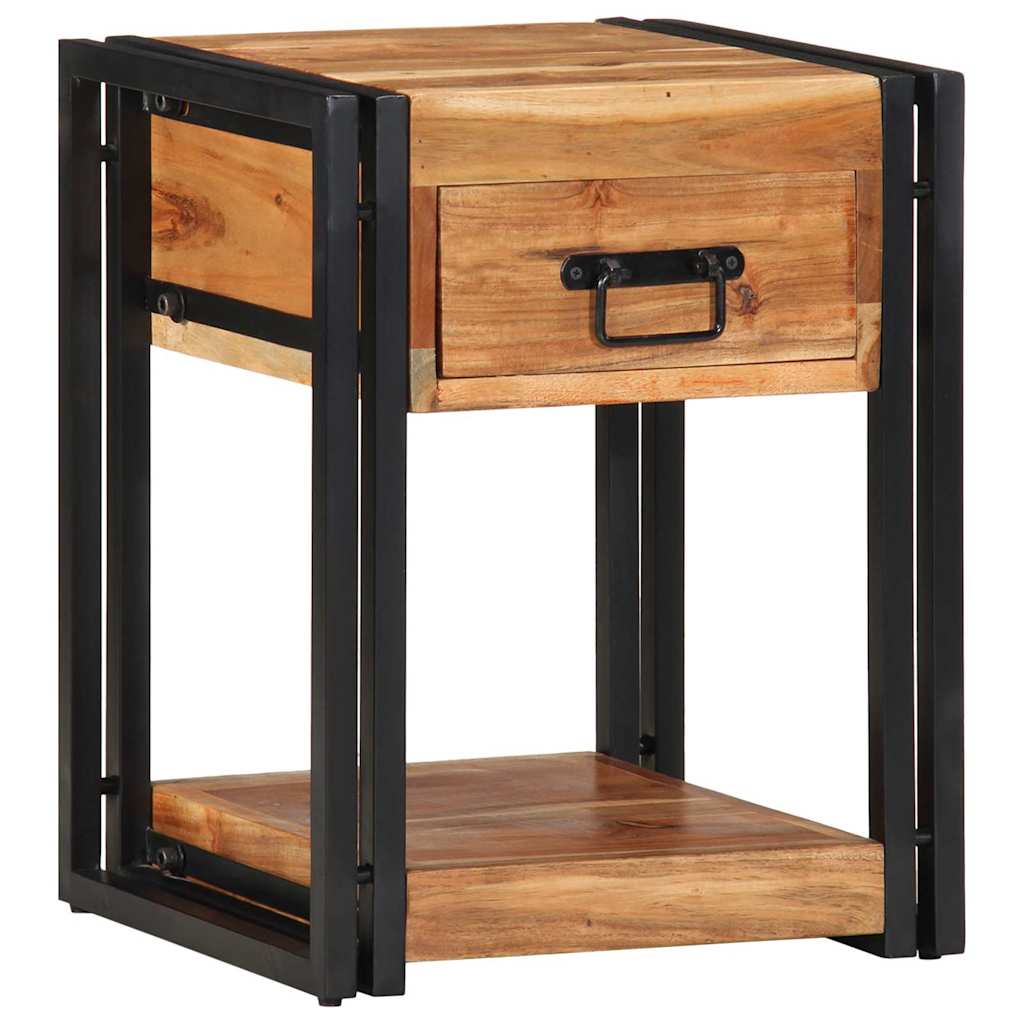Noćni ormar 2 pcs Smeđa 40 x 35 x 50 cm Čvrsto drvo akacije