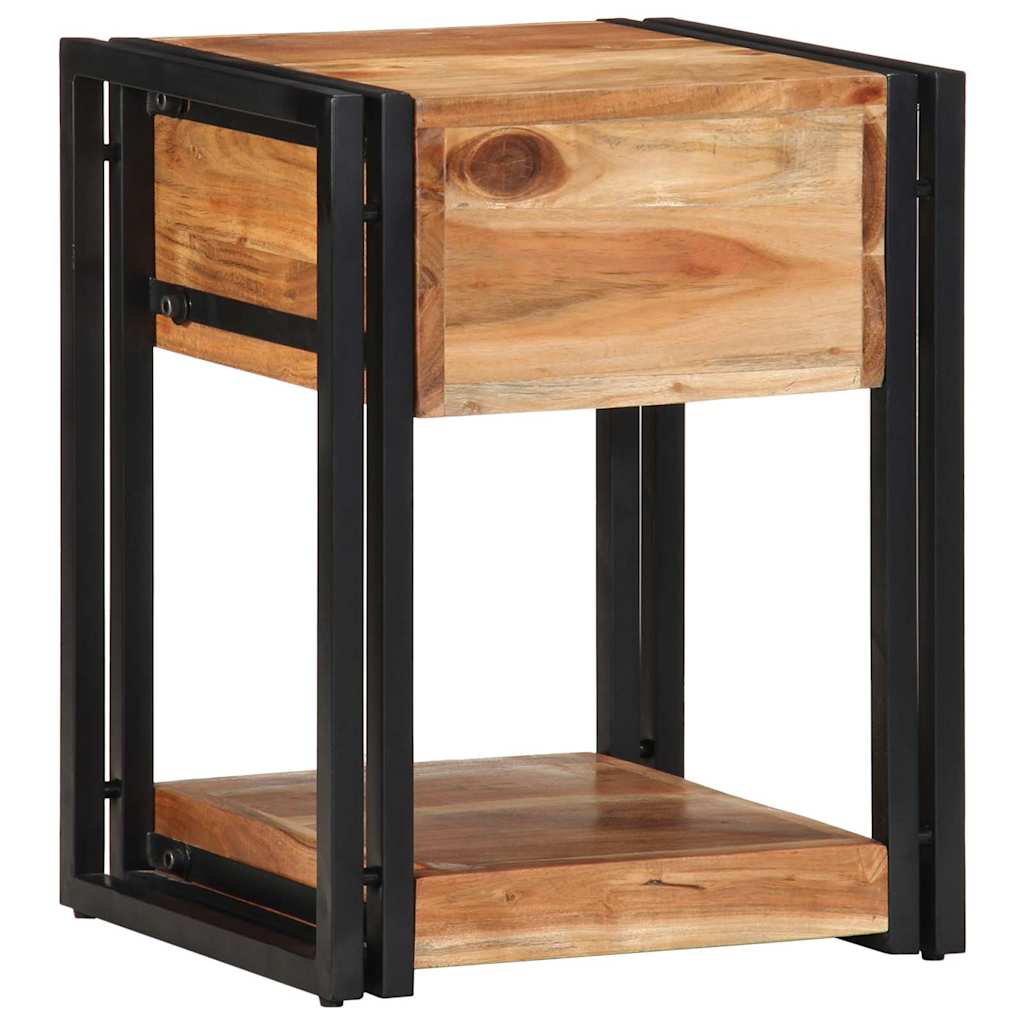 Noćni ormar 2 pcs Smeđa 40 x 35 x 50 cm Čvrsto drvo akacije
