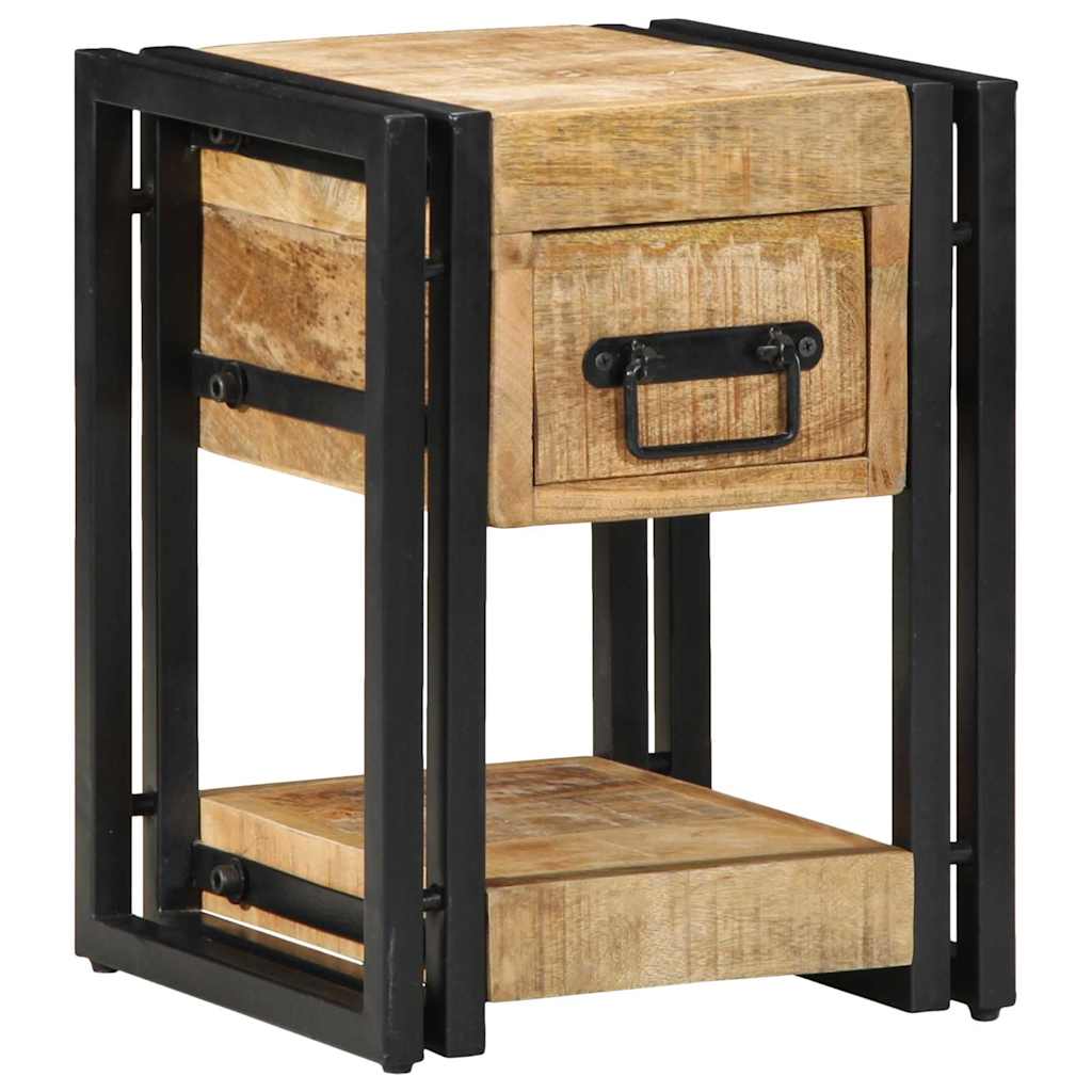 Noćni ormar 2 pcs Smeđa 30 x 30 x 40 cm Čvrsto drvo manga