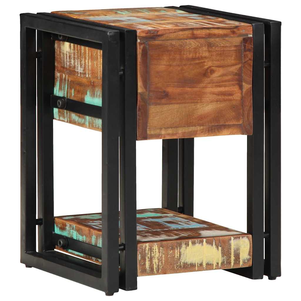 Noćni ormar 2 pcs 30 x 30 x 40 cm Čvrsto drvo iz reciklaže