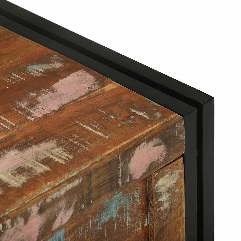 Kutija za spremanje s pohranom 80 x 50 x 50 cm obnovljeno drvo