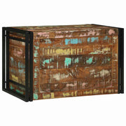 Kutija za spremanje s pohranom 80 x 50 x 50 cm obnovljeno drvo