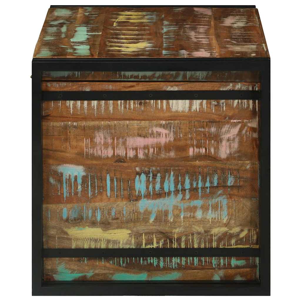 Kutija za spremanje s pohranom 80 x 50 x 50 cm obnovljeno drvo