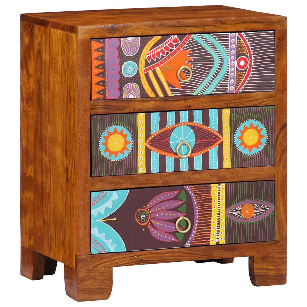 Komoda Višebojna 50x35x60 puno drvo bagrem