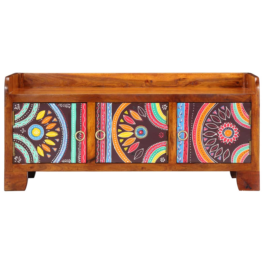 Ormar za cipele Šareni 90 x 35 x 40 cm Čvrsto drvo akacije