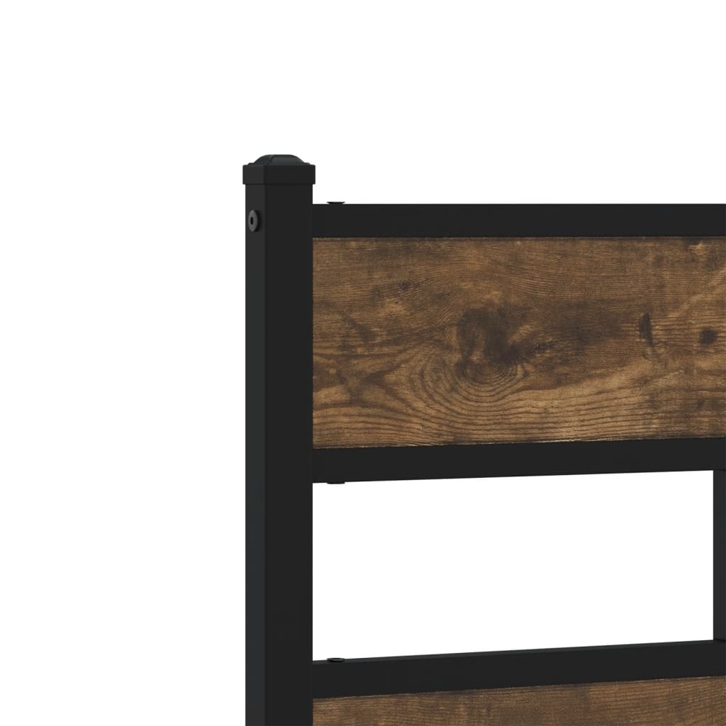 Metalni okvir kreveta bez madraca boja hrasta 160x200 cm