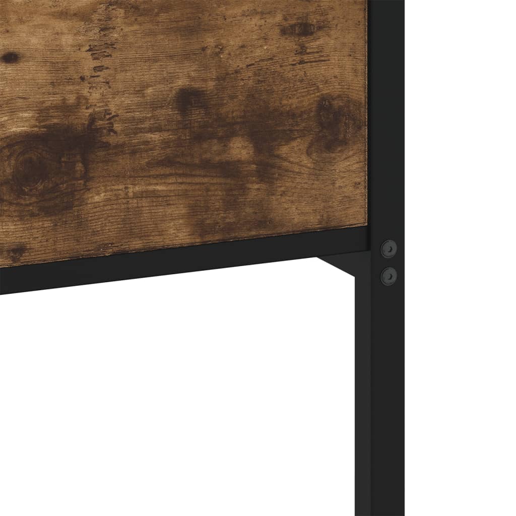 Metalni okvir kreveta bez madraca boja hrasta 75x190 cm