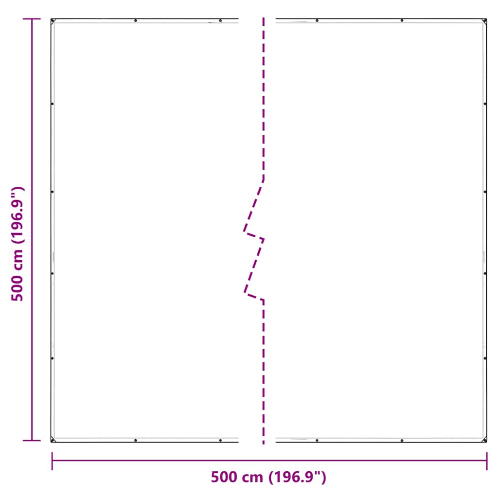 Prozirna cerada s ušicama 5x5 m PVC