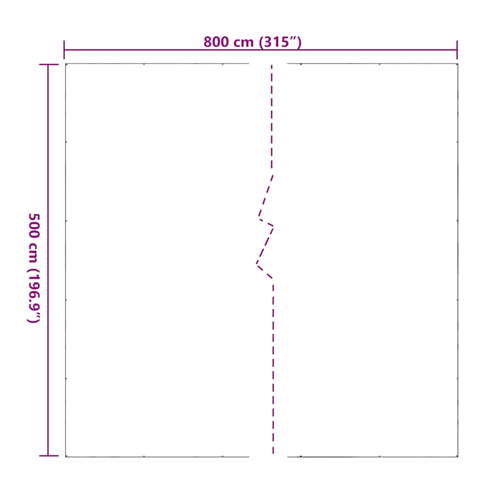Prozirna cerada s ušicama 5x8 m PVC
