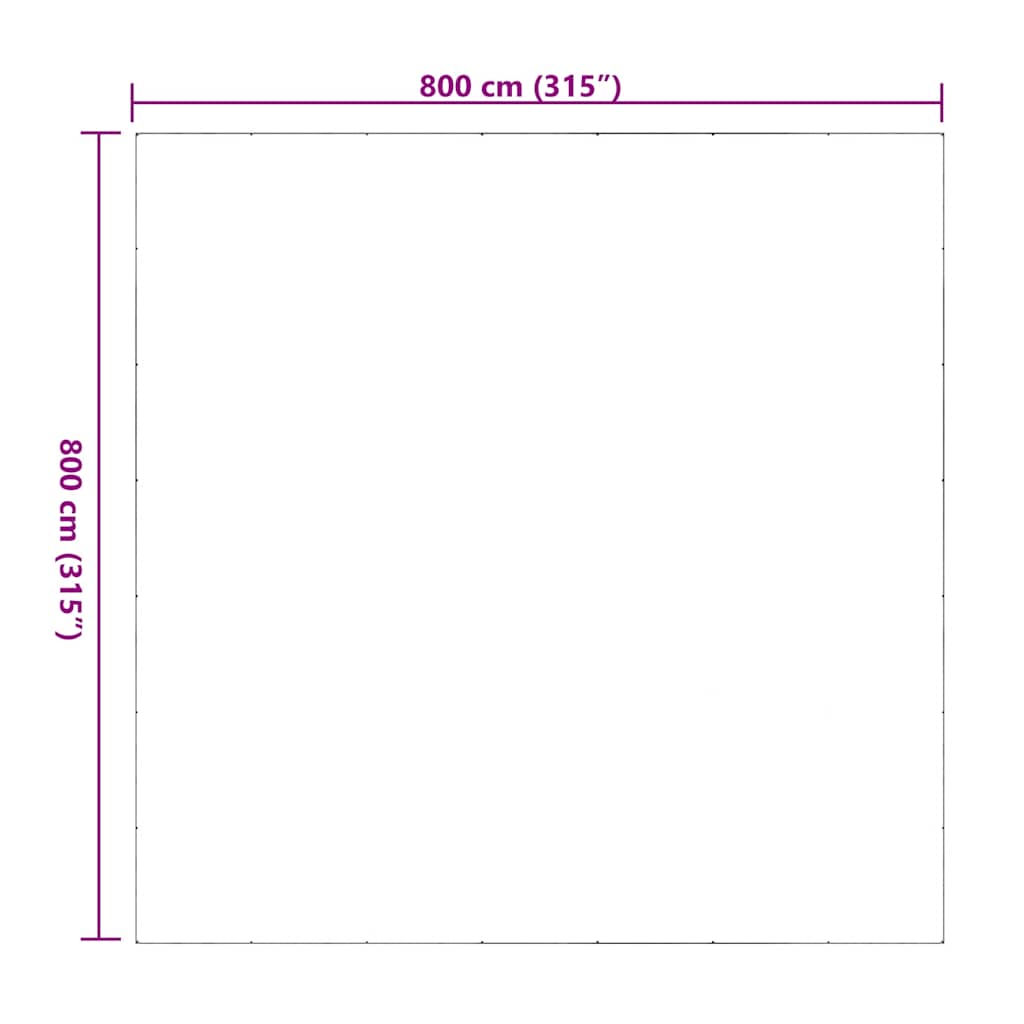 Prozirna cerada s ušicama 8x8 m PVC
