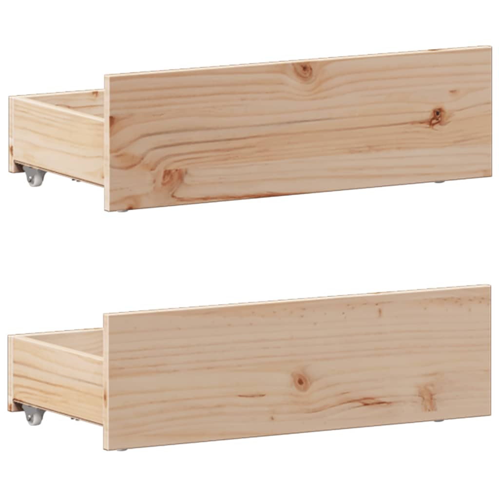 Krevet s regalom za knjige bez madraca 90x200 cm od borovine