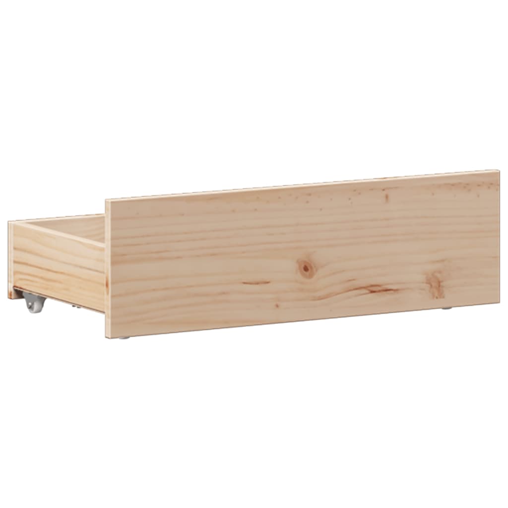 Krevet s regalom za knjige bez madraca 90x190 cm od borovine