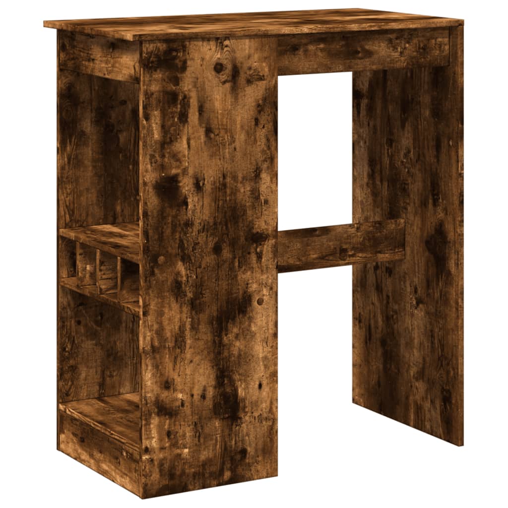 Barski stol s držačima boja hrasta 90x47,5x103,5 cm drveni