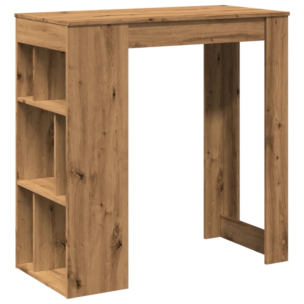 Barski stol s stalcima boja hrasta 102x50x103,5 cm drveni