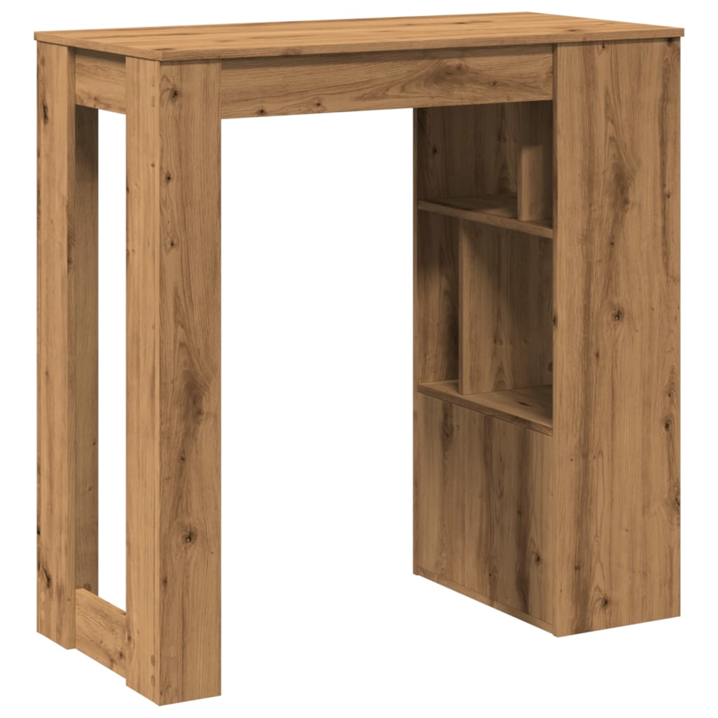Barski stol s stalcima boja hrasta 102x50x103,5 cm drveni