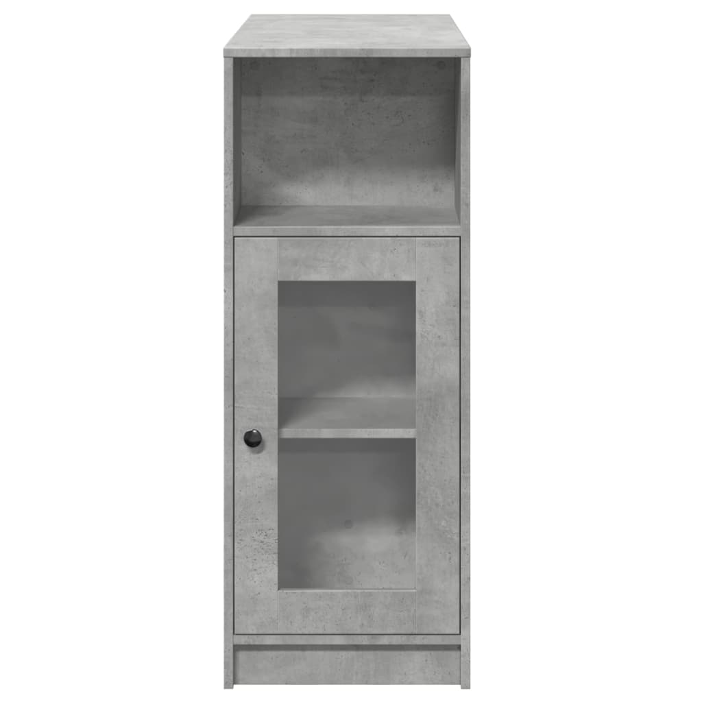 Barski stol s držačima siva boja betona 101x40x103,5 cm drveni