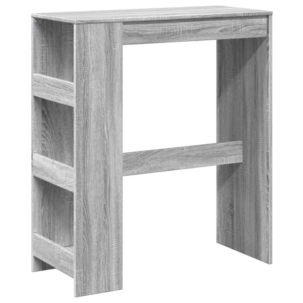Barski stol s držačima boja hrasta 90x40x103,5 cm drveni