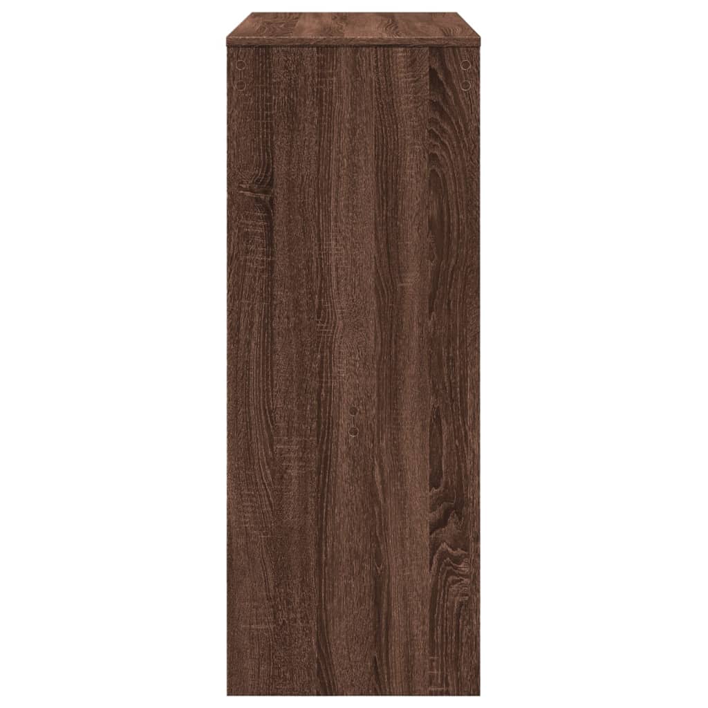 Barski stol s držačima boja hrasta 90x40x103,5 cm drveni