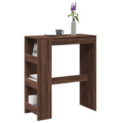 Barski stol s držačima boja hrasta 90x40x103,5 cm drveni
