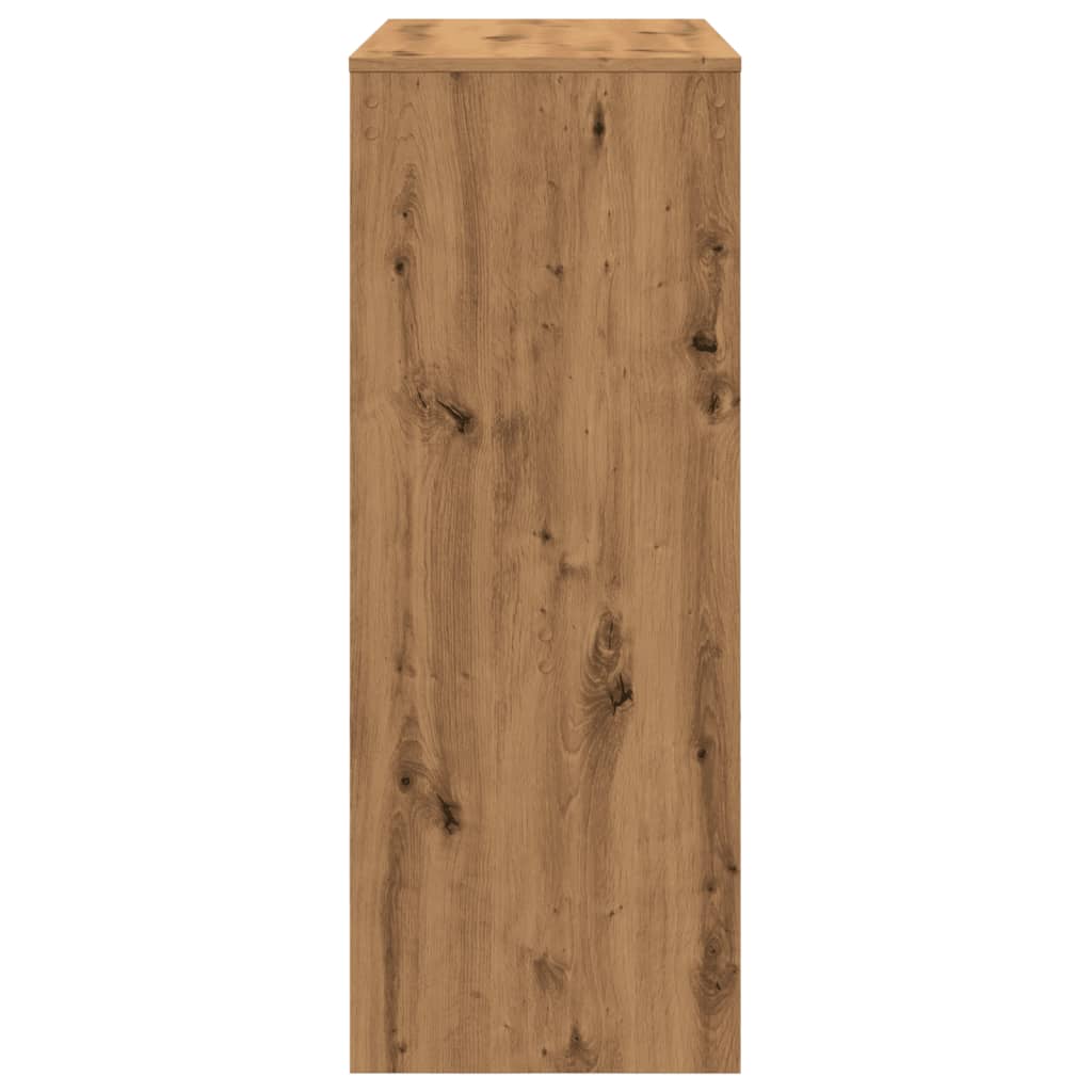 Barski stol s držačima boja hrasta 90x40x103,5 cm drveni