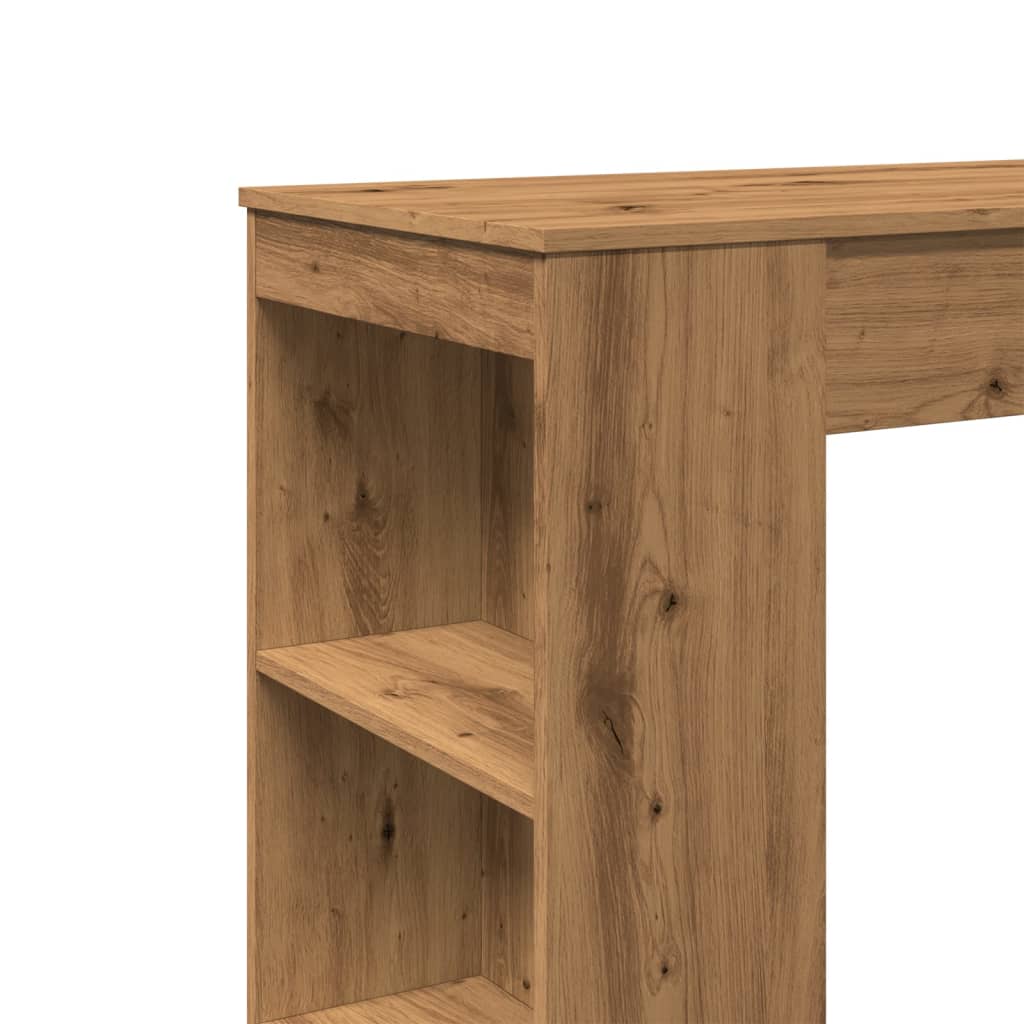 Barski stol s držačima boja hrasta 95x47x103,5 cm drveni