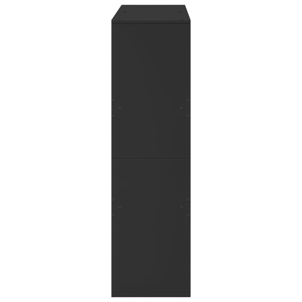 Ormarić za knjige / sobna pregrada crni 100x33x115 cm