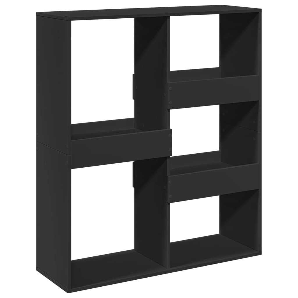 Ormarić za knjige / sobna pregrada crni 100x33x115 cm