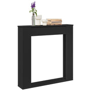 Okvir za kamin crni 100x20x100 cm od konstruiranog drva
