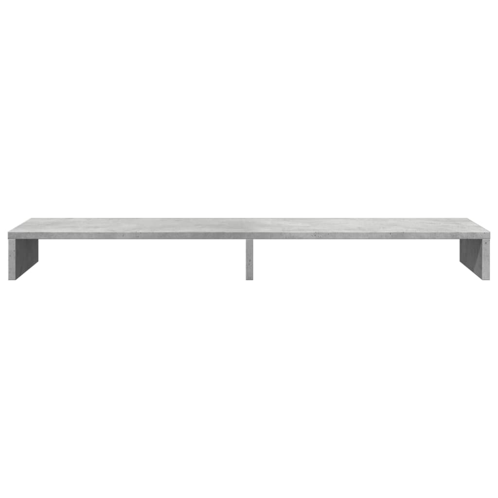 Stalak za monitor boja betona 100x27x10 cm konstruirano drvo