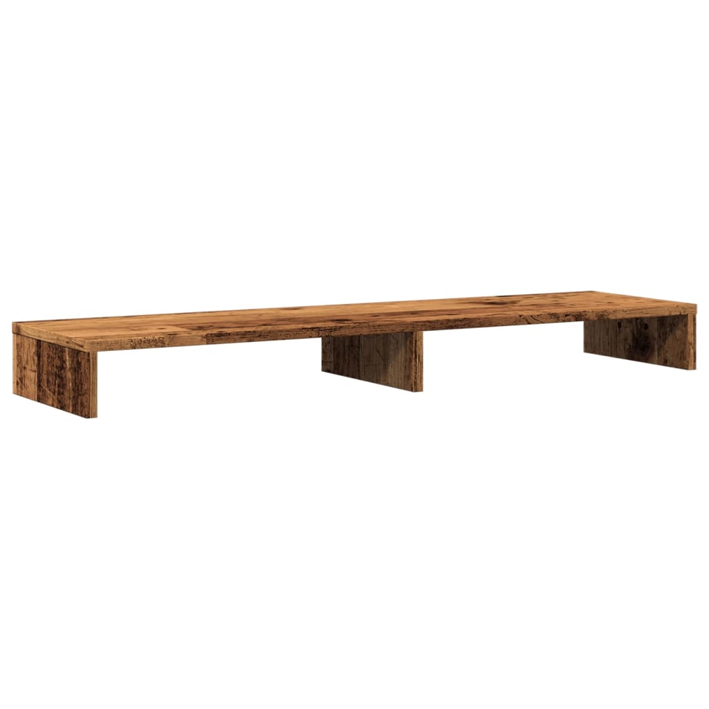 Stalak za monitor boja drva 100x27x10 cm konstruirano drvo