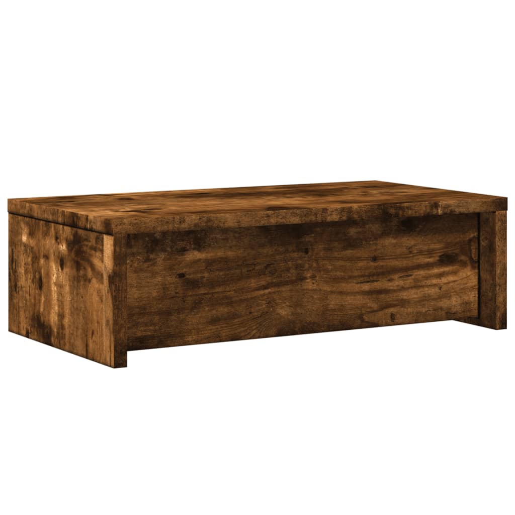 Stalak za monitor s ladicama boja hrasta 50 x 27 x 15 cm drveni