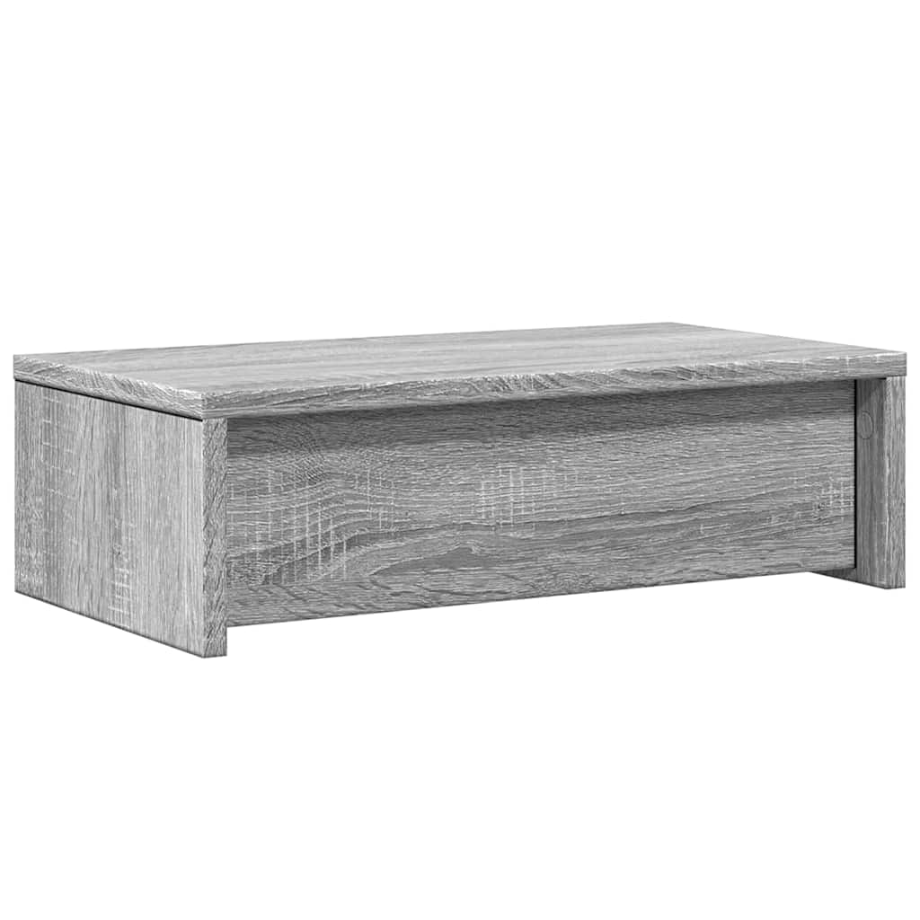 Stalak za monitor s ladicama boja hrasta 50 x 27 x 15 cm drveni