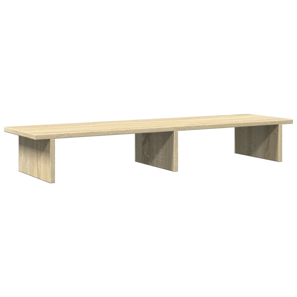 Stalak za monitor boja hrasta 100x27x15 cm konstruirano drvo