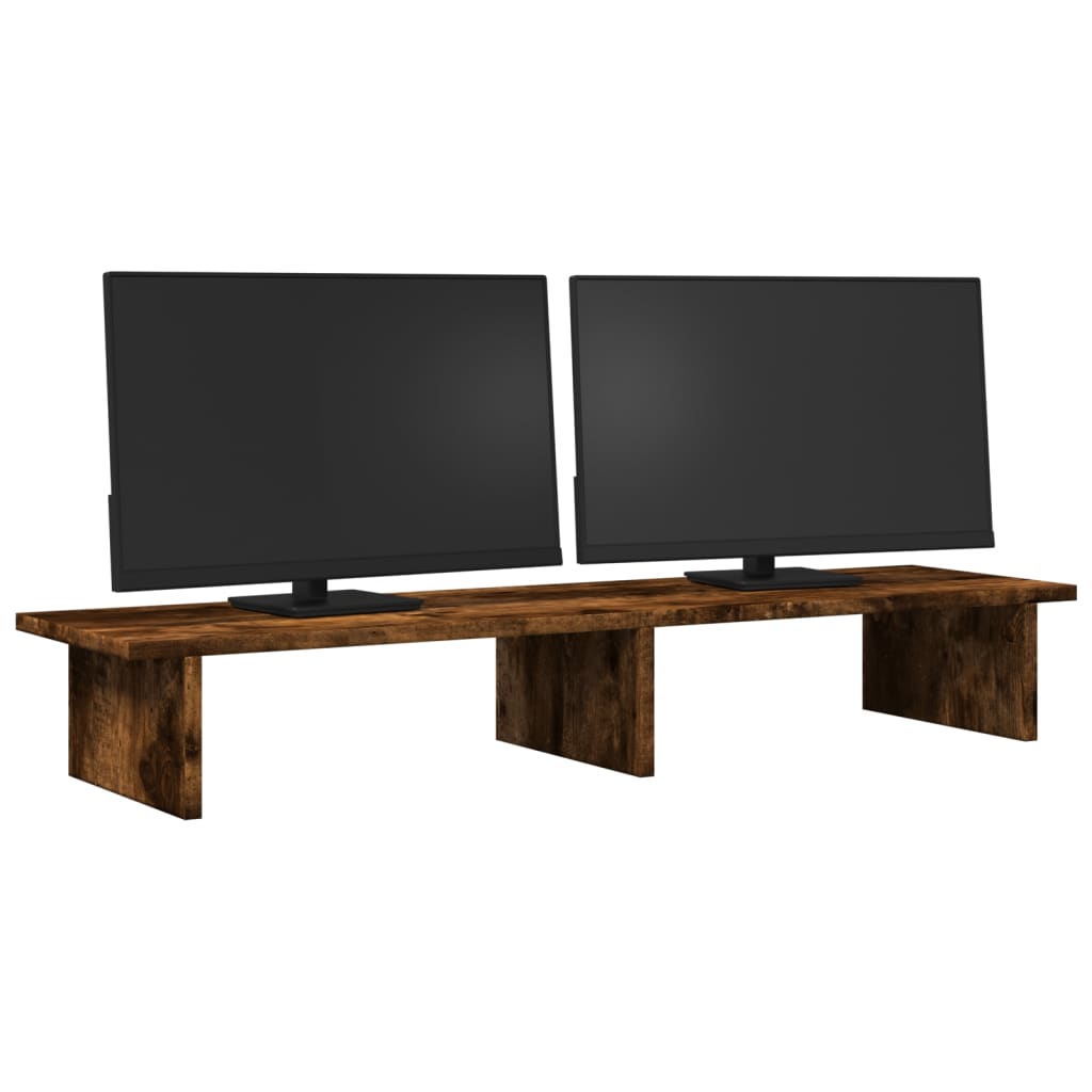 Stalak za monitor boja hrasta 100x27x15 cm konstruirano drvo