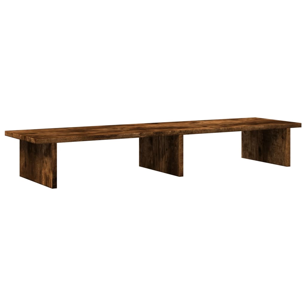 Stalak za monitor boja hrasta 100x27x15 cm konstruirano drvo